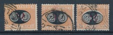 1890 ITALIA SeGNATASSE MASCHERINE N. 17/19 completa  USATO  cat €. 100,00 - 232