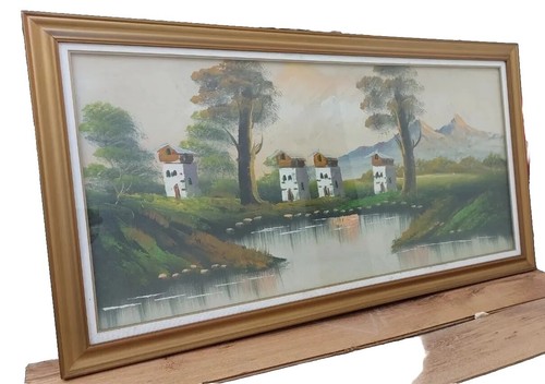 Quadro olio tela paesaggio - su,