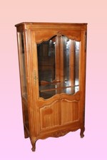 Antica Vetrina 1 porta francese di inizo 1900 stile provenzale in ciliegio 