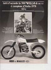 advertising Pubblicità-MOTO VILLA 400 CR 79-F.PICCO MOTOITALIANE MOTOCROSS EPOCA