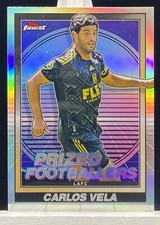2022 Topps Finest MLS Carlos Vela Prized Footballers #PF-2 LAFC H094