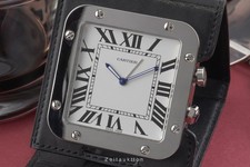 Cartier Santos Pendulette de Voyage Sveglia da Viaggio Acciaio Inox Ref. 2750, GGC98100 