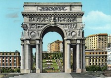 GENOVA MONUMENTO AI CADUTI AL RETRO PROPAGANDA POLITICA 1960