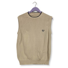 Gilet Fred Perry beige a