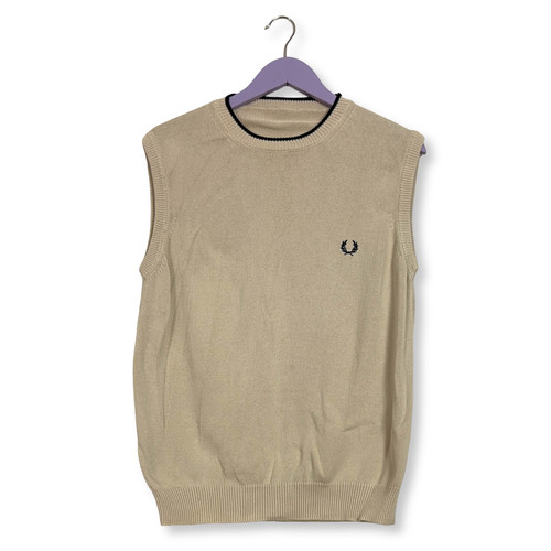 Gilet fred perry beige - gilet,