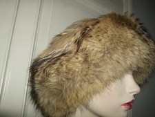 CAPPELLO COLBACCO TRAPPER COYOTE HAT PELLICCIA FUR PELZ VOLPE UNISEX 61/62 UOMO 