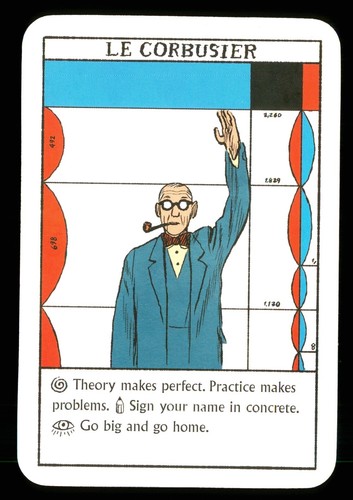 Card corbusier - x, of