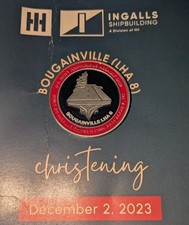 Moneta sfida nave d'assalto anfibio USS Bougainville LHA 8 US Navy