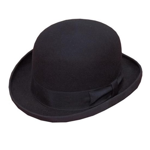 Cappello bowler nero adulti - bowler,
