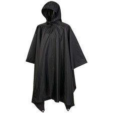 Poncho Impermeabile Nero