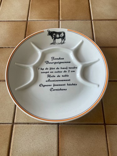 Assiettes fondue - assiettes,