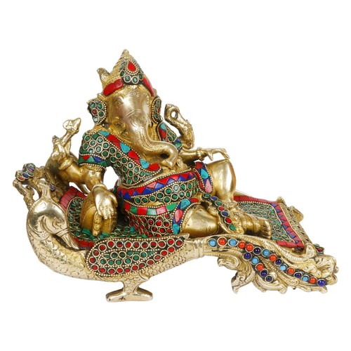 Statua ganesha ottone - statua, in