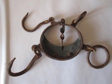 Antica bilancia da pastore stadera vintage scala romana a mezza luna in ferro