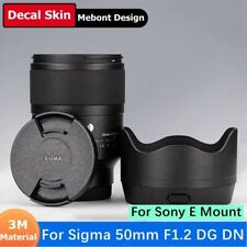 Pellicola decalcomania per Sigma 50 mm F1.2 DG DN ART obiettivo adesivo pellicola vinile rivestimento