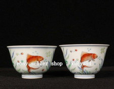 Coppia calici coppa pesce