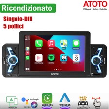ATOTO F7WE 5 pollici Autoradio 1/2 Din Wireless CarPlay & Android Auto FM/AM/RDS