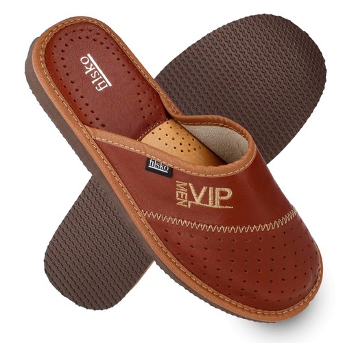 Pantofole uomo pelle - vip, men