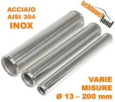 30cm TUBO Acciaio Lucido INOX
