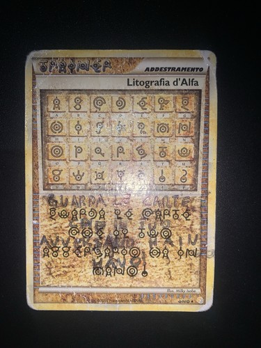 Carta pokémon litografia - carta,