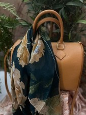 Borsa bauletto VERA PELLE colore  cuoio a mano e c/tracolla - c/portachiavi