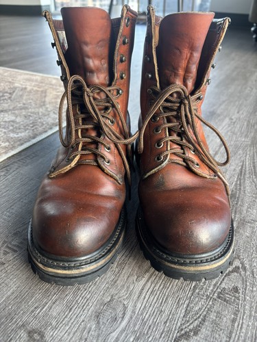 Stivali lavoro vintage red - lavoro,