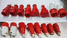 Lotto di 8 pezzi tra spine e prese CEE industriali assortite