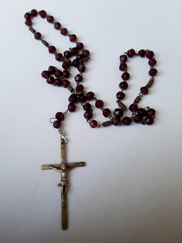 Rosario vintage con perline - con,