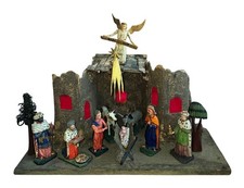 Antico presepe Grulicher con 9