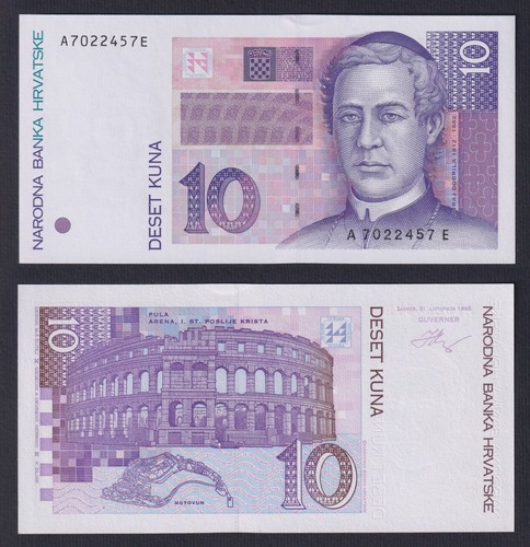 Banconota croazia kuna 1993 - banconota,