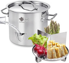 ARC 20QT Pentola Vaporiera Tamale in Acciaio Inox con Beccuccio Acqua Facile da Riempire, Frutti di Mare