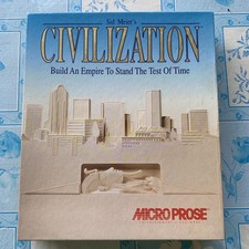 Sid Meier’s Civilization IBM Big Box PC Floppy Disc - Micro Prose
