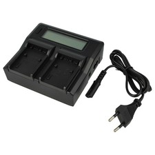 Cargador dual de batería para Sony NEX-VG900E NEX-VG30H NEX-VG900 NEX-VG30EH 5V