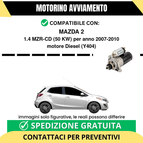 Motorino avviamento mazda - avviamento,