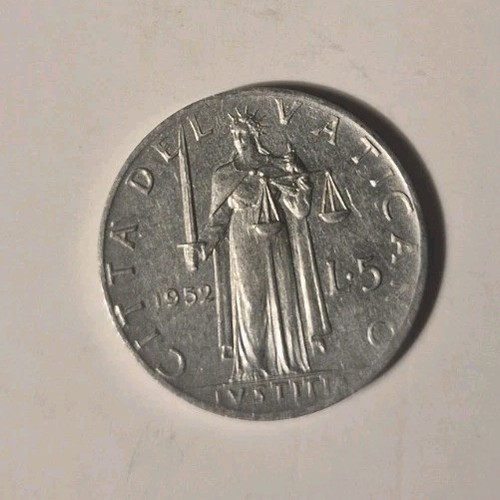 Moneta lire 1952 vaticano - 5,