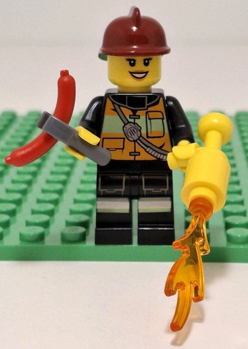 Lego minifigure pompiere - lego,