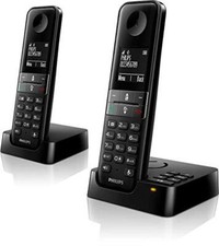 Philips D4752B DECT Telefono cordless – Display 4,6 cm – 2 telefoni (t0K)