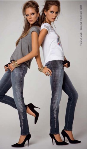 Denny rose pantalone jeans - jeans, con