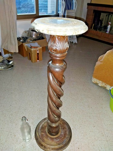 Colonna legno lavorato - colonna, in