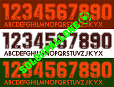 kit nome + numero flock x maglia roma 95-96 asics arancione o bordo'.