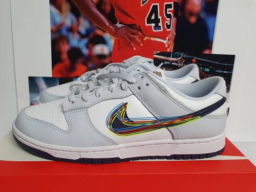 Nike dunk low swoosh - low, bianco