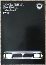 LANCIA PRISMA RANGE Brochure