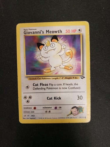 Giovanni meowth 132 gym - giovanni's, 74/132