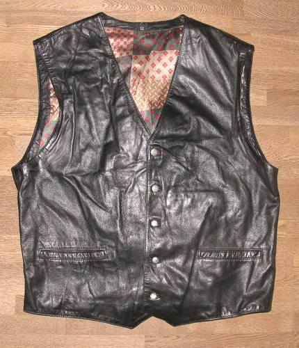Gilet uomo pelle nera - uomo,