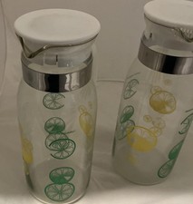 Brocca in vetro limone e lime