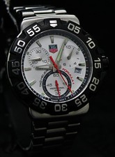 Orologio Svizzero Tag Heuer Formula 1 Cronografo Prof Ref.CAH1111 Quadrante Argento Data