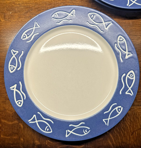 Piatti pesce blu - pottery, barn