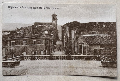 Cartolina caprarola panorama - caprarola,