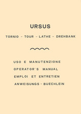 Ursus 200 225 250 tornio Manuale uso e manutenzione