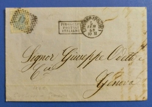 1868 cagliari genova - cagliari, a