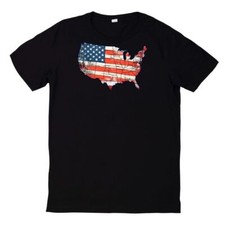 T-Shirt Cool USA con Bandiera